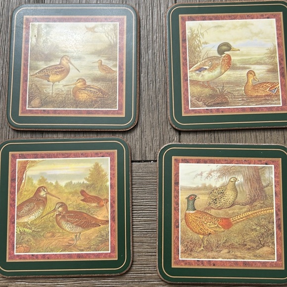 Vintage Pimpernel Game Bird Coaster Set x6 in original box - Picture 4 of 14